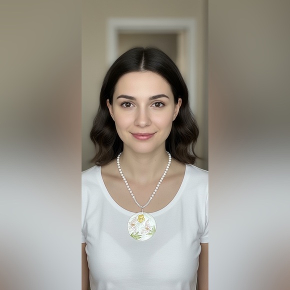 24 inch Mother of Pearl Necklace NWOT - Picture 2 of 16